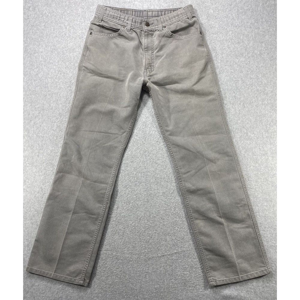 Vintage Levi's Jeans Mens 30x30 Gray Straight Leg Distressed Faded‎ Denim Preppy